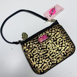 Luv Betsey by Betsey Johnson Cheetah Wristlet – NWT (Flaw Noted)